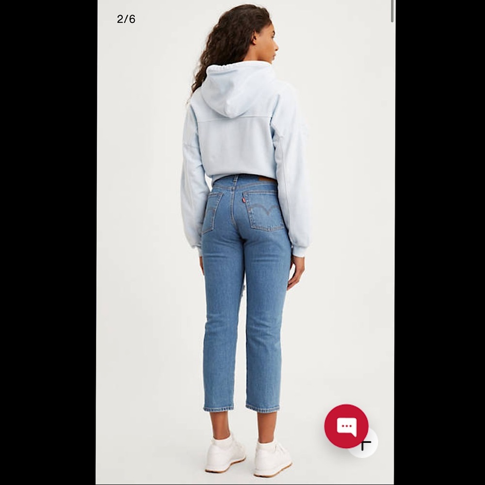 🔥🔥🔥NEW Levi’s Premium Wedgie Fit Straight Jeans - Picture 5 of 13